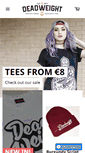 Mobile Screenshot of deadweightclothing.com